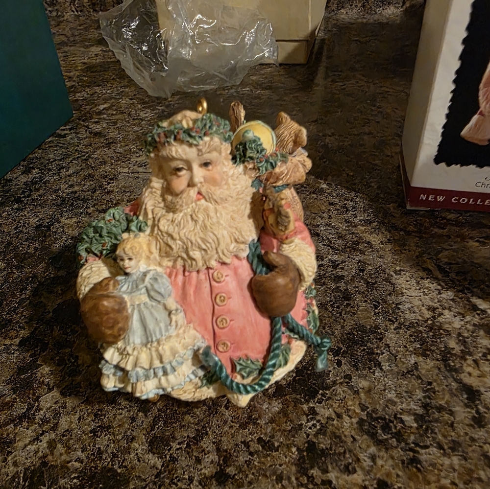 1994 Hallmark Collector's Club Jolly Holly Santa limited edition ornament.
